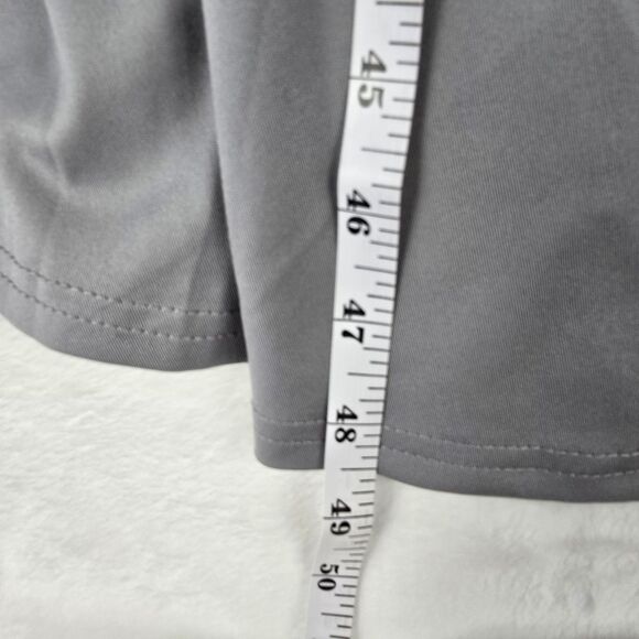 Dokotoo Aqua Gray Flutter Sleeve Midi Dress Women Size Medium V-Neck Fit & Flare - Picture 6 of 8